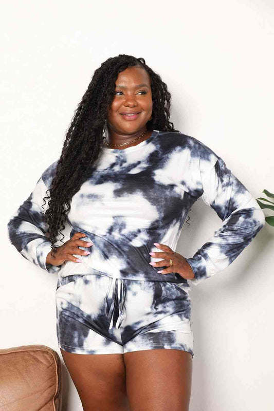 Superior Comfort Tie-Dye Top & Shorts Lounge Set